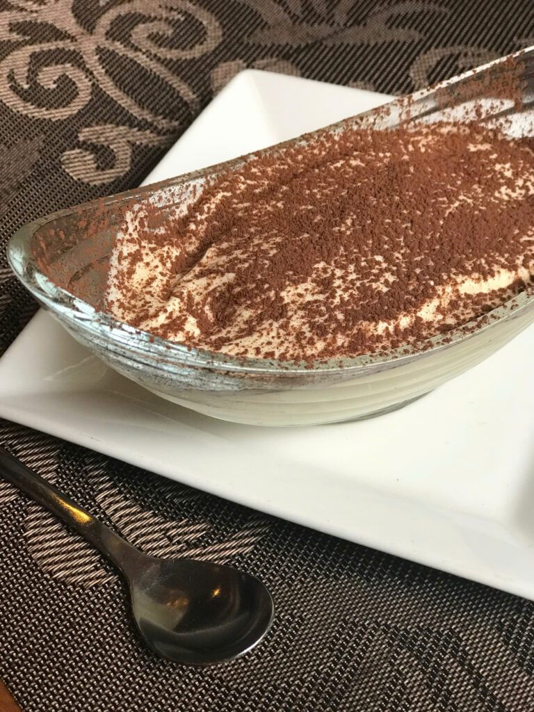 Tiramisu dessert at Limoncello